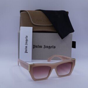 Palm Angels PERI099 HOLLYWOOD 6129 Cat Eye Sunglasses - Light Pink/Red Gradient